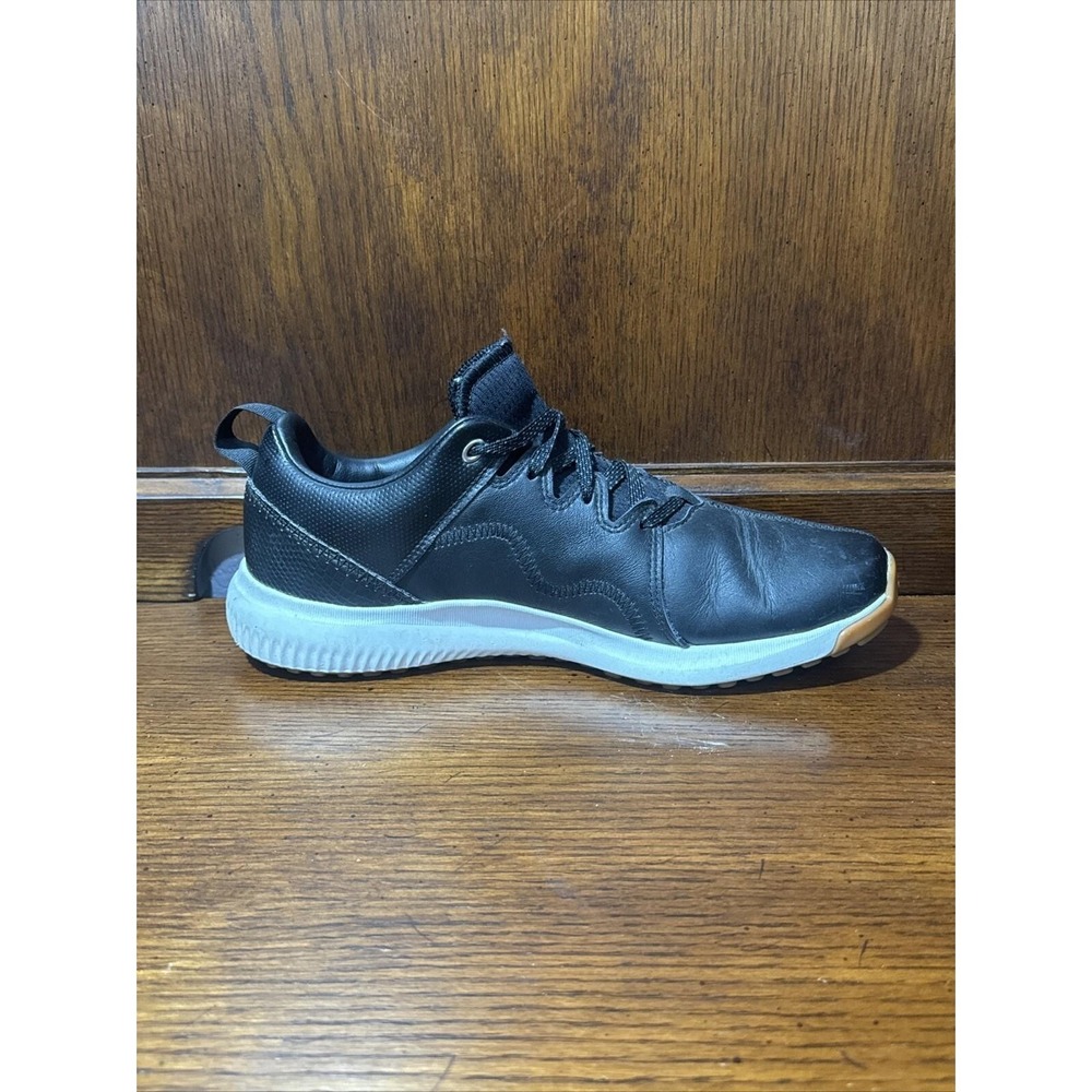 Adidas Golf Shoes Men's‎ 8  Adicross Black Leather BB7878 Sneakers - Picture 6 of 10
